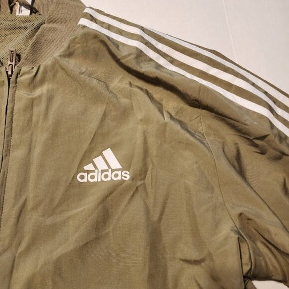Adidas Bomber wind jacket size M men olive green - Picture 9 of 11
